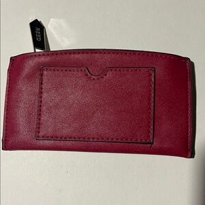 Reed leather change purse with ID Sleeve